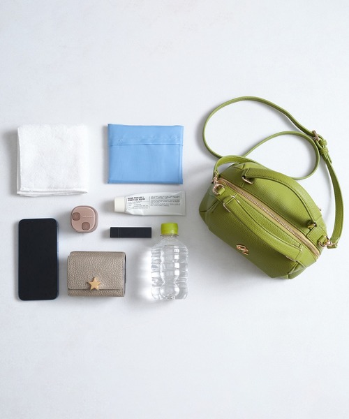 31 Sons de mode（トランテアン　ソン　ドゥ　モード）の「ゴールドロゴモチーフハンドバッグ（ハンドバッグ・レディース・ブラウン/グリーン/ブラック・ﾌﾘ-）」の14枚目の写真