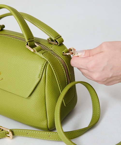 31 Sons de mode（トランテアン　ソン　ドゥ　モード）の「ゴールドロゴモチーフハンドバッグ（ハンドバッグ・レディース・ブラウン/グリーン/ブラック・ﾌﾘ-）」の18枚目の写真