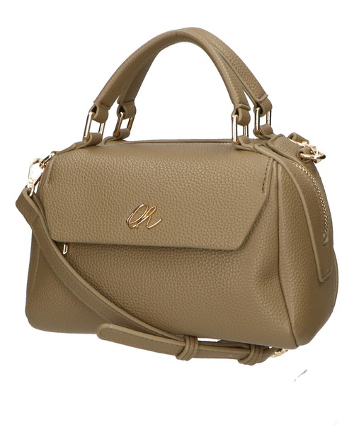 31 Sons de mode（トランテアン　ソン　ドゥ　モード）の「ゴールドロゴモチーフハンドバッグ（ハンドバッグ・レディース・ブラウン/グリーン/ブラック・ﾌﾘ-）」の22枚目の写真