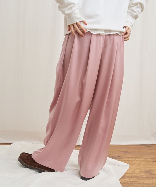 fig Ｌondon（フィグロンドン）の「●com pants（スラックス・レディース・パープル/ピンク/イエロー・FREE）」の18枚目の写真