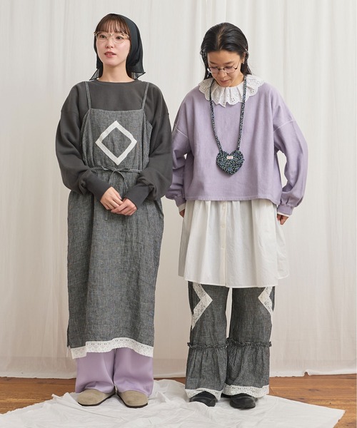 fig Ｌondon（フィグロンドン）の「●com pants（スラックス・レディース・パープル/ピンク/イエロー・FREE）」の6枚目の写真