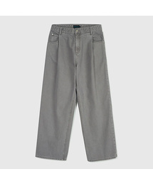 BUTTON SEOUL（ボタンソウル）の「one-tuck wide denim pants gray（デニムパンツ・メンズ）」