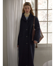 STANDARD SINGLE WOOL COAT_NAVY