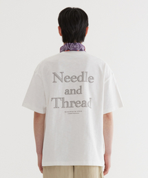 スロップニードル&スレッドグラフィックTシャツホワイト
