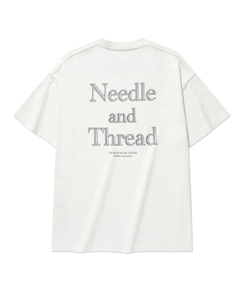COVERNAT（カバーナット）の「スロップニードル＆スレッドグラフィックTシャツホワイト（Tシャツ/カットソー・レディース・その他・X-SMALL/SMALL/MEDIUM/LARGE/X-LARGE/XX-LARGE）」の3枚目の写真