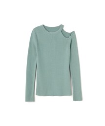 THEA cutout knit top_MINT