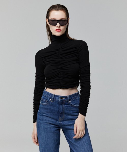 LADY VOLUME(レディーボリューム)の「BANDING JOGGER DENIM_DARK BLUE(デニムパンツ・レディース・その他・LARGE/MEDIUM/SMALL)」の6枚目の写真