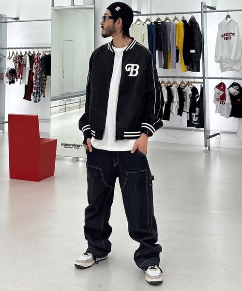 EXTRAORDINARY(エクストラオーディナリー)の「B.S.C SOUVENIR SATIN JACKET BLACK(スタジャン・メンズ・その他・X-LARGE/MEDIUM/LARGE)」の12枚目の写真