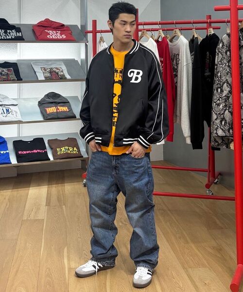 EXTRAORDINARY(エクストラオーディナリー)の「B.S.C SOUVENIR SATIN JACKET BLACK(スタジャン・メンズ・その他・X-LARGE/MEDIUM/LARGE)」の13枚目の写真