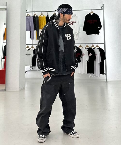 EXTRAORDINARY(エクストラオーディナリー)の「B.S.C SOUVENIR SATIN JACKET BLACK(スタジャン・メンズ・その他・X-LARGE/MEDIUM/LARGE)」の17枚目の写真
