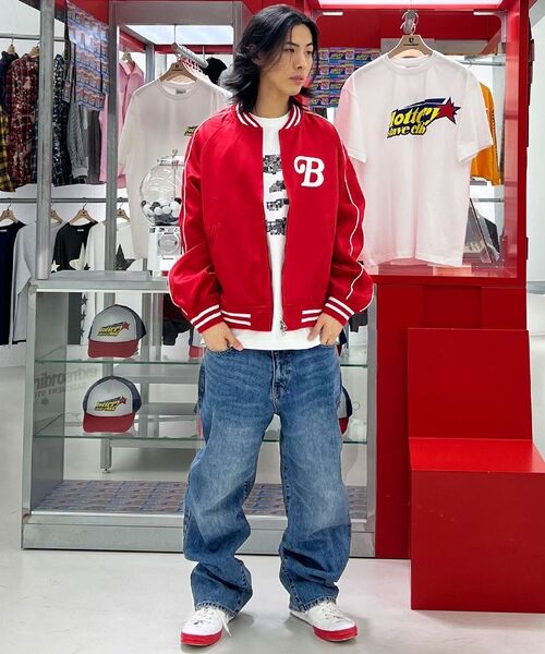 EXTRAORDINARY(エクストラオーディナリー)の「B.S.C SOUVENIR SATIN JACKET BLACK(スタジャン・メンズ・その他・X-LARGE/MEDIUM/LARGE)」の19枚目の写真