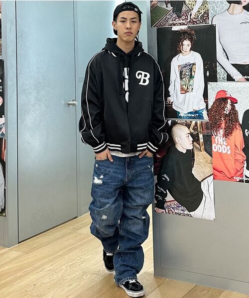 EXTRAORDINARY(エクストラオーディナリー)の「B.S.C SOUVENIR SATIN JACKET BLACK(スタジャン・メンズ・その他・X-LARGE/MEDIUM/LARGE)」の20枚目の写真