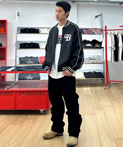 EXTRAORDINARY(エクストラオーディナリー)の「B.S.C SOUVENIR SATIN JACKET BLACK(スタジャン・メンズ・その他・X-LARGE/MEDIUM/LARGE)」の21枚目の写真