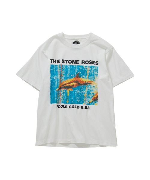 bonjour records（ボンジュールレコーズ）の「The Stone Roses/ザ・ストーン・ローゼス for bonjour records Official T-shirt（Tシャツ/カットソー・メンズ・オフホワイト/ホワイト系その他2/ホワイト系その他4/レッド系その他2/ホワイト/ホワイト系その他/ホワイト系その他3/スミクロ/キナリ/ブルー系その他5/ピンク系その他2/グリーン系その他・M/XL/L）」の4枚目の写真
