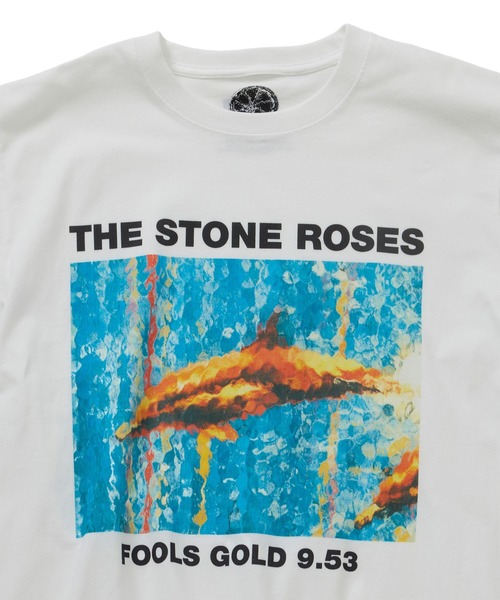 bonjour records（ボンジュールレコーズ）の「The Stone Roses/ザ・ストーン・ローゼス for bonjour records Official T-shirt（Tシャツ/カットソー・メンズ・オフホワイト/ホワイト系その他2/ホワイト系その他4/レッド系その他2/ホワイト/ホワイト系その他/ホワイト系その他3/スミクロ/キナリ/ブルー系その他5/ピンク系その他2/グリーン系その他・M/XL/L）」の15枚目の写真