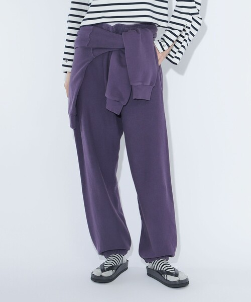 maturely(マチュアリー)の「【別注】Healthknit × maturely / トンプキンス スウェット パンツ(スウェットパンツ・レディース・ロイヤルブルー/パープル・SMALL/MEDIUM)」の1枚目の写真