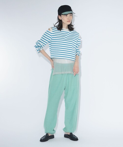 maturely(マチュアリー)の「【別注】Healthknit × maturely / トンプキンス スウェット パンツ(スウェットパンツ・レディース・ロイヤルブルー/パープル・SMALL/MEDIUM)」の3枚目の写真