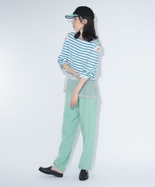 maturely(マチュアリー)の「【別注】Healthknit × maturely / トンプキンス スウェット パンツ(スウェットパンツ・レディース・ロイヤルブルー/パープル・SMALL/MEDIUM)」の4枚目の写真