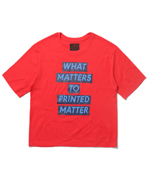 CT104 SUMMER CAMPAIGN TEE (What matters to..) レッド