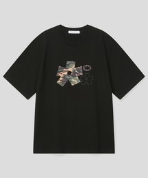 カモブロームスターTシャツ_ブラック