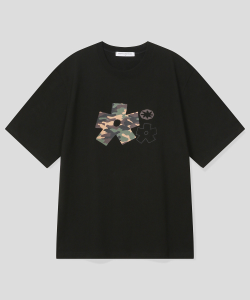 SLOW RECORD HOUSE(スローレコードハウス)の「カモブロームスターTシャツ_ブラック(Tシャツ/カットソー・レディース・その他・LARGE/SMALL/MEDIUM)」の1枚目の写真