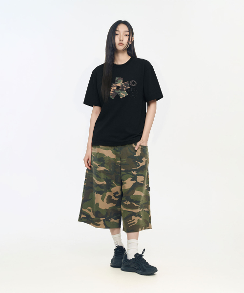 SLOW RECORD HOUSE(スローレコードハウス)の「カモブロームスターTシャツ_ブラック(Tシャツ/カットソー・レディース・その他・LARGE/SMALL/MEDIUM)」の5枚目の写真