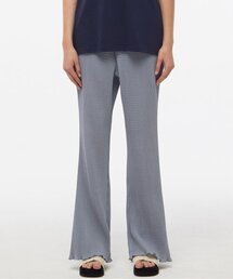 MATCHGLOBE（マッチグローブ）の「プリーツブーツカットバンディングパンツ（ブルー）（スウェットパンツ）」