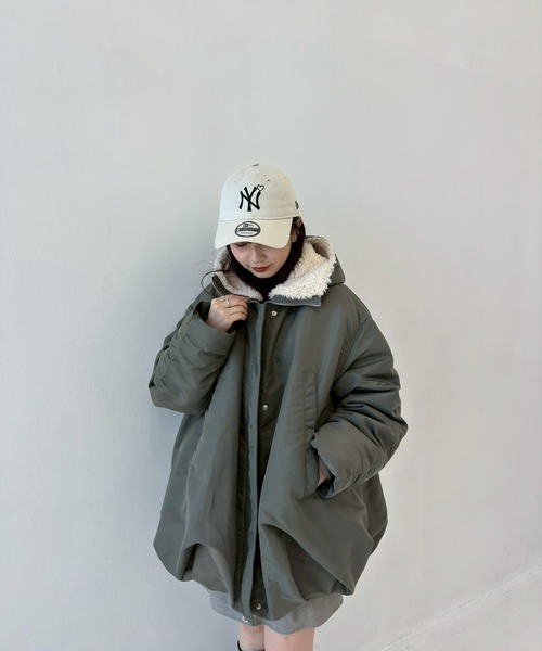 NEW ERA(ニューエラ)の「【BASICKS/ベーシックス】《STUDIOUS別注》Newera Yankees Cap/ニューエラヤンキースキャップ(キャップ・レディース・ブラック/アイボリー・FREE)」の4枚目の写真
