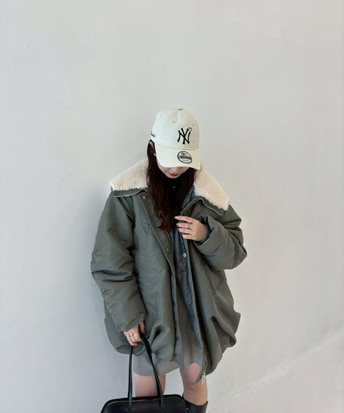 NEW ERA(ニューエラ)の「【BASICKS/ベーシックス】《STUDIOUS別注》Newera Yankees Cap/ニューエラヤンキースキャップ(キャップ・レディース・ブラック/アイボリー・FREE)」の5枚目の写真