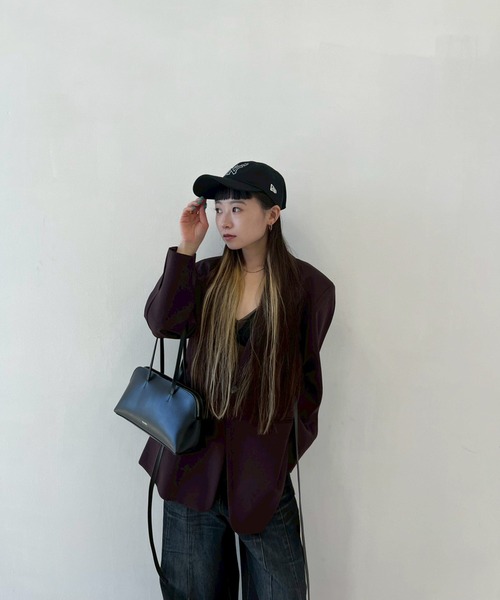 NEW ERA(ニューエラ)の「【BASICKS/ベーシックス】《STUDIOUS別注》Newera Yankees Cap/ニューエラヤンキースキャップ(キャップ・レディース・ブラック/アイボリー・FREE)」の8枚目の写真
