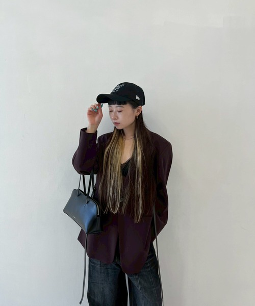 NEW ERA(ニューエラ)の「【BASICKS/ベーシックス】《STUDIOUS別注》Newera Yankees Cap/ニューエラヤンキースキャップ(キャップ・レディース・ブラック/アイボリー・FREE)」の9枚目の写真