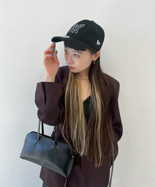 NEW ERA(ニューエラ)の「【BASICKS/ベーシックス】《STUDIOUS別注》Newera Yankees Cap/ニューエラヤンキースキャップ(キャップ・レディース・ブラック/アイボリー・FREE)」の11枚目の写真