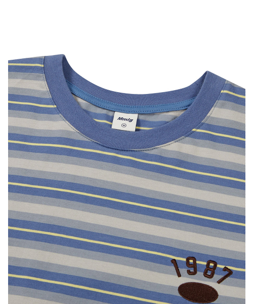 MMLG（エムエムエルジー）の「[Mmlg] MCA STRIPE LSV-T (BLUE)（Tシャツ/カットソー・レディース・その他・SMALL/MEDIUM/LARGE/X-LARGE）」の3枚目の写真