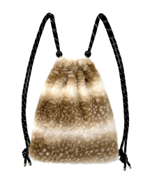 OTHER-worldly（アザーワールドリー）の「Fluffy Fur Gym Sack [Beige Deer]（バックパック/リュック）」