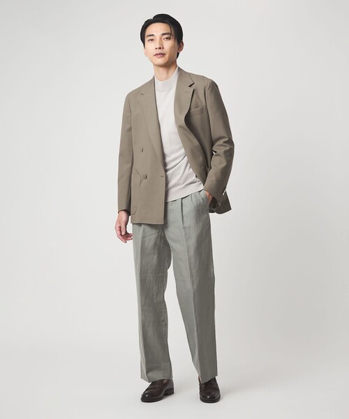 green label relaxing(グリーンレーベルリラクシング)の「TW タンブラー 2プリーツ ワイド スラックス(スラックス・メンズ・ブラック/オリーブ・XL/L/M/S)」の12枚目の写真