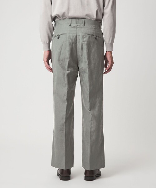green label relaxing(グリーンレーベルリラクシング)の「TW タンブラー 2プリーツ ワイド スラックス(スラックス・メンズ・ブラック/オリーブ・XL/L/M/S)」の11枚目の写真