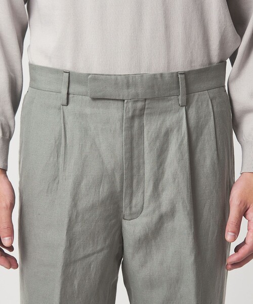 green label relaxing(グリーンレーベルリラクシング)の「TW タンブラー 2プリーツ ワイド スラックス(スラックス・メンズ・ブラック/オリーブ・XL/L/M/S)」の3枚目の写真