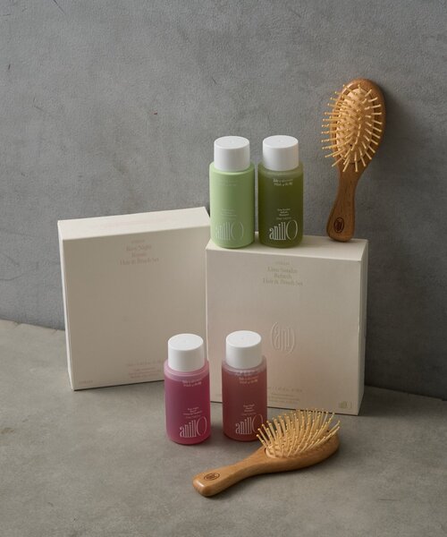BIRTHDAY BAR（バースデイバー）の「【anillo】Limesunday Refresh hair&brushset　ブラシ付きヘアケアセット（シャンプー・レディース・ライム・0）」の3枚目の写真