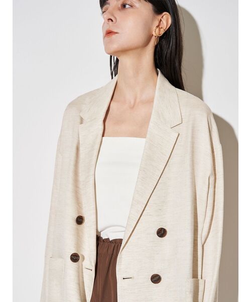 ELENDEEK(エレンディーク)の「バッククロステーラードジャケット(テーラードジャケット・レディース・グレー/ベージュ・FREE)」の19枚目の写真