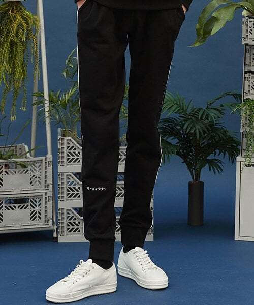 replaycontainer(リプレイコンテナ)の「recon piping jogger pants (black)(スウェットパンツ・メンズ・その他・FREE)」の1枚目の写真