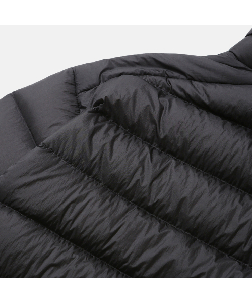 MOIF（モイフ）の「[AW25] HELIUM DOWN JACKET / SOOTY BLACK（ダウンジャケット/コート・メンズ・その他・2(M)/3(L)/1(S)）」の2枚目の写真