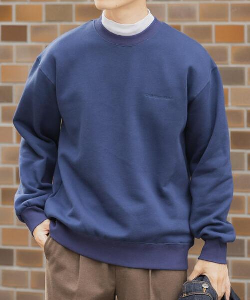 ITEMS URBANRESEARCH（アイテムズ アーバンリサーチ）の「発熱機能×裏起毛フェードトップス（スウェット・メンズ・ブラック/ネイビー/ブラウン/ボルドー・MEDIUM/LARGE）」の5枚目の写真