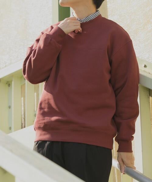 ITEMS URBANRESEARCH（アイテムズ アーバンリサーチ）の「発熱機能×裏起毛フェードトップス（スウェット・メンズ・ブラック/ネイビー/ブラウン/ボルドー・MEDIUM/LARGE）」の14枚目の写真