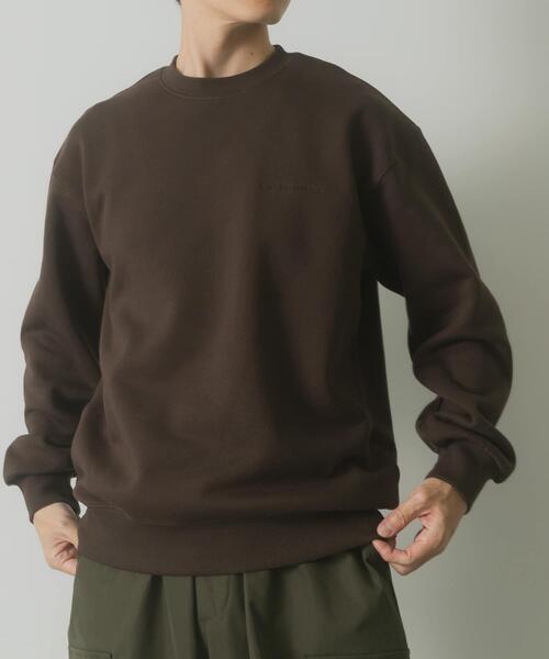 ITEMS URBANRESEARCH（アイテムズ アーバンリサーチ）の「発熱機能×裏起毛フェードトップス（スウェット・メンズ・ブラック/ネイビー/ブラウン/ボルドー・MEDIUM/LARGE）」の19枚目の写真