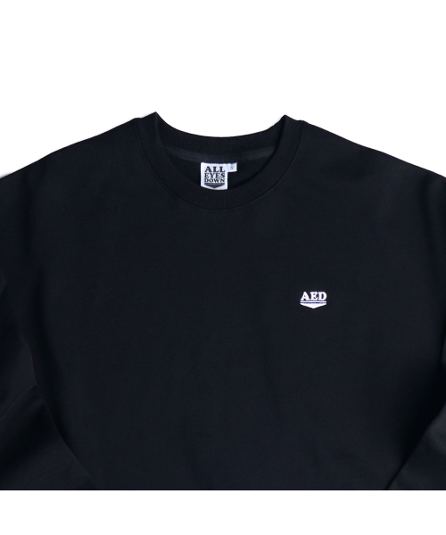 ALL EYES DOWN（オール アイズ ダウン）の「LOGO EMBLEM SWEATSHIRT  (BLACK)（スウェット・メンズ・その他・SMALL/MEDIUM/LARGE/X-LARGE）」の3枚目の写真