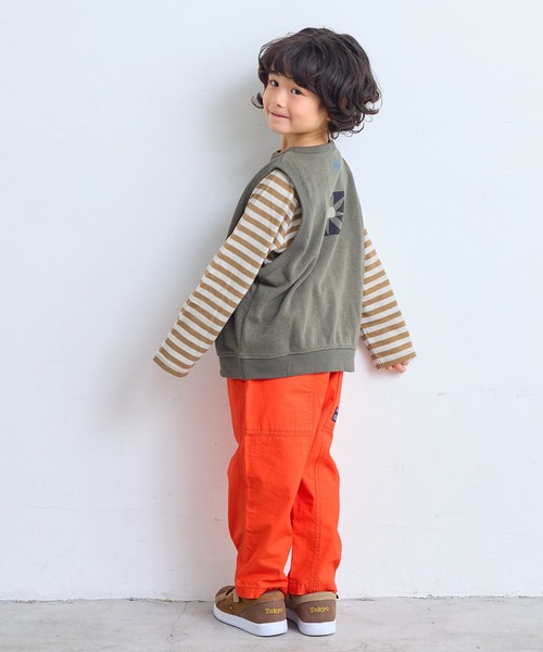 MARKEY'S（マーキーズ）の「パイルクルーベスト（ベスト・キッズ・イエロー/ラベンダー/チャコール・90/100/110/120/130/140/150）」の8枚目の写真
