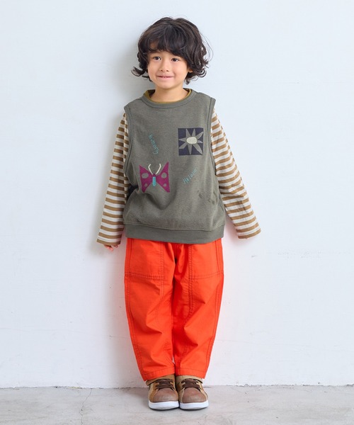 MARKEY'S（マーキーズ）の「パイルクルーベスト（ベスト・キッズ・イエロー/ラベンダー/チャコール・90/100/110/120/130/140/150）」の7枚目の写真