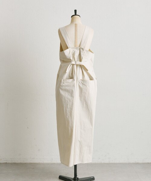 ear PAPILLONNER（イアパピヨネ）の「ラップサロペットワンピース【SUM1 STYLE】（シャツワンピース・レディース・ブラック/ライトグレー・FREE）」の18枚目の写真