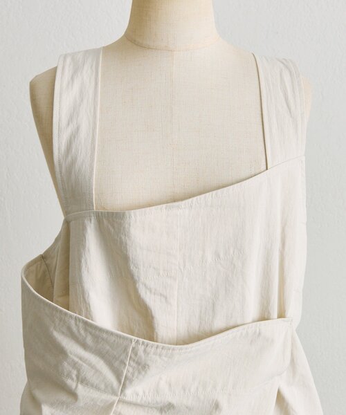 ear PAPILLONNER（イアパピヨネ）の「ラップサロペットワンピース【SUM1 STYLE】（シャツワンピース・レディース・ブラック/ライトグレー・FREE）」の19枚目の写真