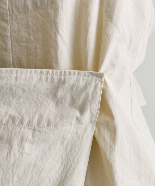 ear PAPILLONNER（イアパピヨネ）の「ラップサロペットワンピース【SUM1 STYLE】（シャツワンピース・レディース・ブラック/ライトグレー・FREE）」の20枚目の写真